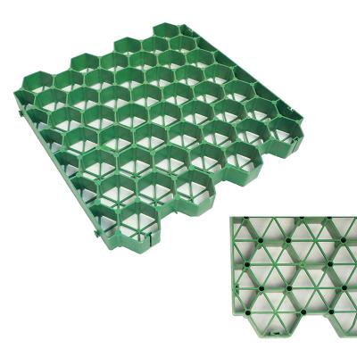 China Outdoor HDPE Honeycomb Plastic Grass Grid Gravel Stabilizer For Parking Lot Garden for sale