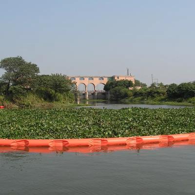 China Marine Dredging PVC Floating Turbidity Fence Barrier For Water Silt for sale
