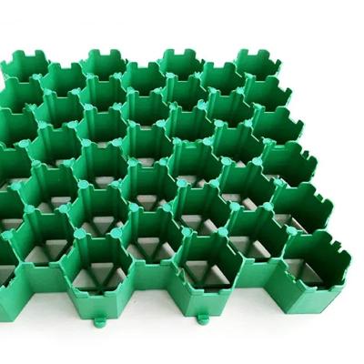 China 40mm Driveway Gravel Plastic Grass Grid For Landscape Turf Protection for sale