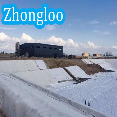 China Non Woven PP Long Fiber Filament Geotextile Drainage Fabric For River Filtration for sale