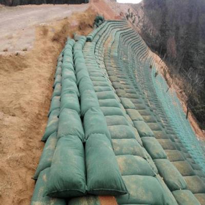 China Geotextile Geobag For Road River Bank Embankment Slope Soil Erosion Protection for sale