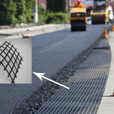 China High Tensile Strength Fiberglass Geogrid For Asphalt Reinforcement Pavement Driveway for sale