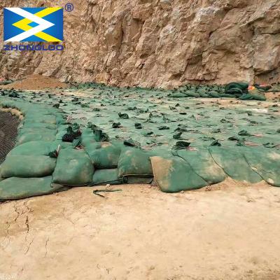China Anti Ultraviolet Geotextile Geobag Repairing Mines Green Geo Bag à venda
