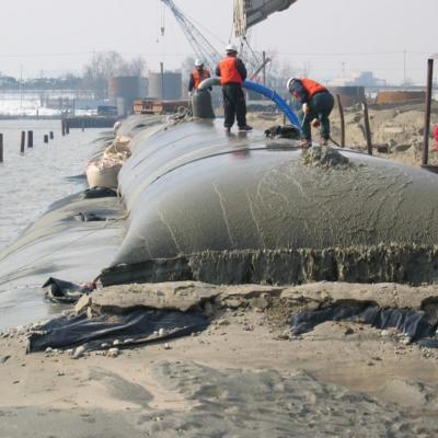 China Woven Geotextile Tube Geotube For Dredging Sand Dewatering And Coastal Protection for sale