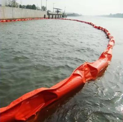 China Customizable Floating PVC Containment Boom Silt Curtain For Ocean à venda