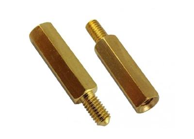 China M3 X 8 + 6mm Hex Brass Standoff Screw Electronic Fasteners For PCB Spacer for sale
