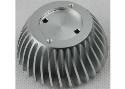 China Anodized CNC Aluminium Parts , LED Bulb Light Stamped / Extruded Heat Sink for sale