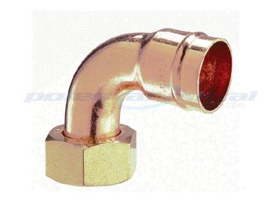 China Copper Straight Tap Connector , 15mm To 22mm Flexible Tap Connector With Threaded Hose Barb Ends for sale
