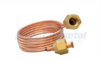 China Refrigeration Capillary Tube Fittings Straight Tap Connector Copper Tube Diameter 1/8