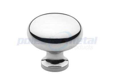 China Zinc Alloy Polished Chrome Cabinet Handles And Knobs / Round Drawer Knobs for sale