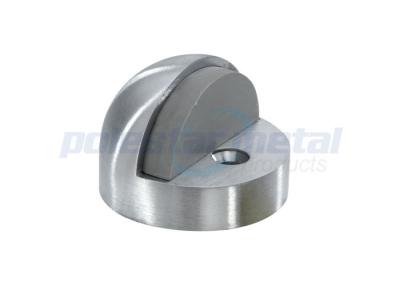 China Commercial Door Hardware 45mm Dull Chrome Zinc Alloy High Profile Dome Door Stop for sale
