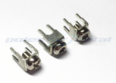 中国 6-32 の x 1/4 インチ ニッケルによってめっきされる真鍮のネジが付いているスナップ式 PCB の台紙のねじ込み端子 販売のため
