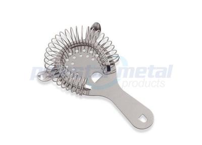 China Home Stainless Steel Kitchen Tools , Two Prong Hawthorne Cocktail Strainer for sale