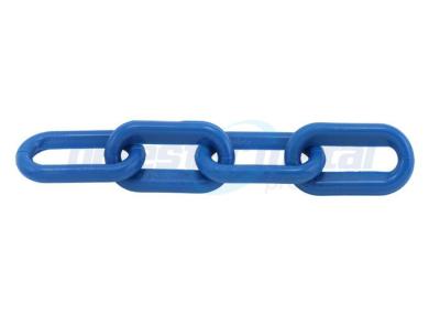 China ECO Friendly Zoo 6 MM Diameter Blue Plastic Chain Link For Protection for sale