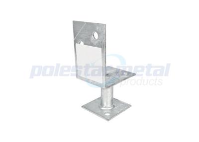 China 172mm Height Timber To Timber Joist Hangers Hot Dipped Galvanised Steel Half Stirrup Post Anchor for sale