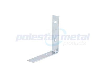 China 4mm Thickness Heavy Duty Shelf Support Brackets With 100mm Overall Projection for sale