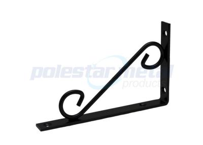 China Office Decorative Heavy Duty Shelf Brackets With Satin Black painting for sale