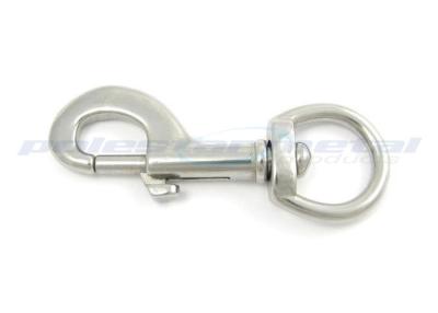 China Customized 304 Stainless Steel Carabiner Snap Hook D Ring Swivel For Handbag for sale