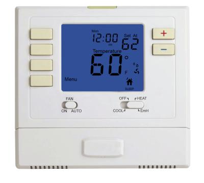 China Heat Cool Digital 7 Day Programmable Thermostat For Heat Pump for sale