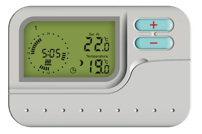 China 5-1-1 Day Programmable Thermostat wired weekly programmable thermostat digital thermostat 230V Power with AAA*batteries for sale