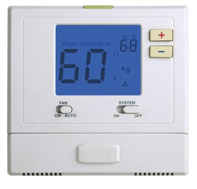 China Single Stage Electronic Room Thermostat / Digital 2 Wire Heat Only Thermostat for sale