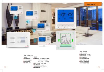 China Battery Operated Digital Wireless RF Room Thermostat 7 Days Programmable for sale