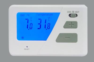 China Backlight Wall Mount Digital Room Thermostat with Large LCD Display screen for sale