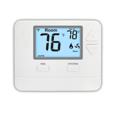 China Air Conditioner Smart WIFI Digital Thermostat HVAC STN701W 24V White ABS for sale
