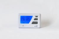 China Orange / Bule Blacklight 230V RF Room Thermostat Manual Override Mode For Combi Boiler for sale