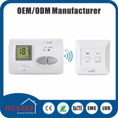 China Wireless Digital Thermostat 868MHZ Radio Frequency Wireless Non - Programmable Multistage Controller for sale