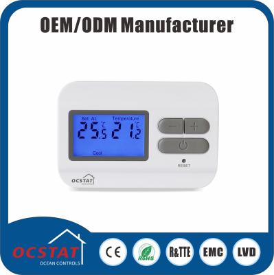 China OMRON Relay Wired Programmable Thermostat / Electric Underfloor Heating Thermostat for sale