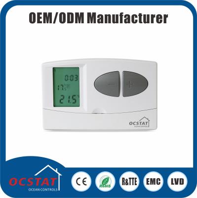 China Large Screen Wired Room Thermostat For Heat Pump With Emergency Heat underfloor system for sale