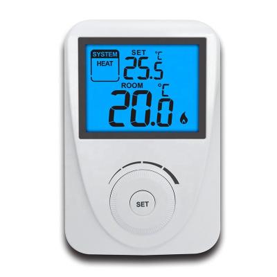 China Easy Installation Wifi Room Thermostat For Underfloor Large Digital Adjustable Button for sale