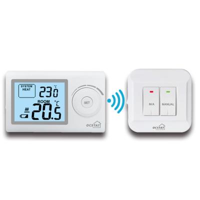 China Wireless Non-programmable Digital Wireless Room Thermostat , Wireless Boiler Thermostat for sale