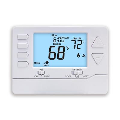China Lcd Battery Operated HVAC System Central Air Conditioner Thermostat For Smart Home for sale