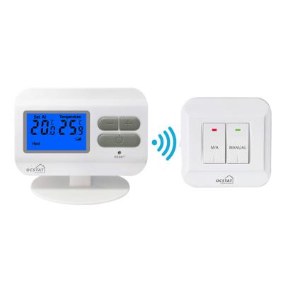 China Blue Or Orange Blacklight RF Room Thermostat With Auto / Manual Swtich for sale