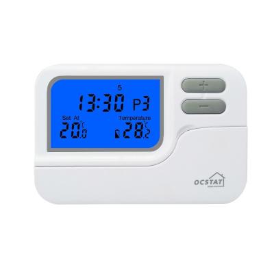 China Anti - Flammable ABS Smart Heating Thermostat Seven Days Programmable for sale