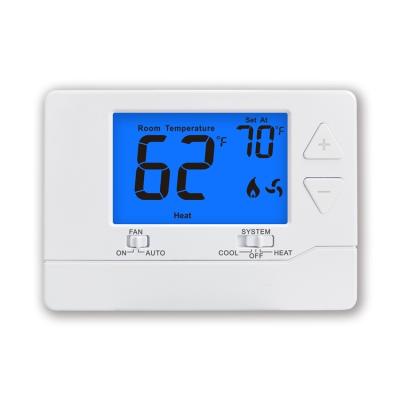 China 24V Single Stage Temperature Calibration Adjustment Home Thermostat Non-programmable for sale