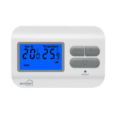 China Digital Household DC 230V ABS  Electronic LCD Display Heating Control Room Thermostat for sale