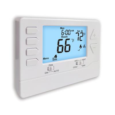 China 24V Room Heating Programmable Heat Pump Home Thermostat 3A With Saving Energy for sale