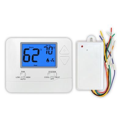 China Wall - Mounted Box Non Programmable Thermostat / Heat Pump PTAC Wireless Thermostat for sale