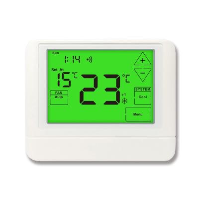 Chine Alexa 24V ABS Wired Programmable Heating Smart WiFi Thermostat LCD Heat Pump à vendre