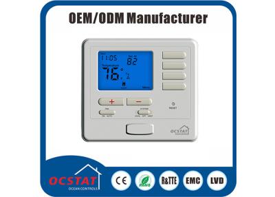 China Modulating Electric 1H / 1C 7 Day Programmable Thermostat , Central Heating Room Thermostat for sale