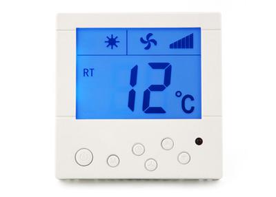China Household LCD Display Digital Fan Coil Thermostat Central Heating Room for sale