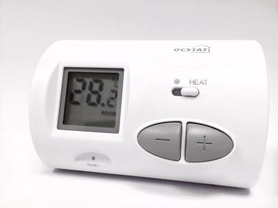 China White Smart Digital Room Thermostat With Backlight , Wireless Central Heating Control Systems for sale