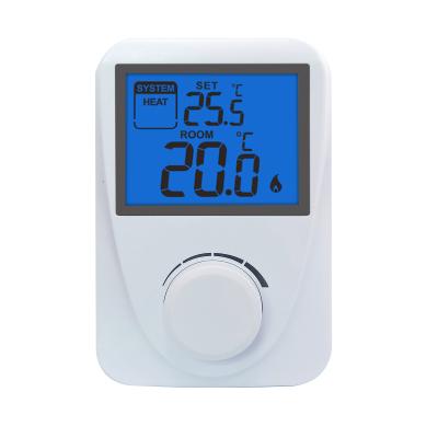 China ST2601 230V Non Programmable Digital Heating Room Thermostat Blue Backlight Gas Boiler for sale