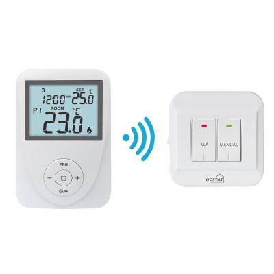 Chine 230V thermostat blanc programmable de chaudière de gaz de 7 jours avec l'affichage d'affichage à cristaux liquides de Digital à vendre