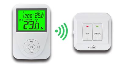 China HVAC Control RF Room Thermostat 230V 6A For Home ／ Hotel / Apartment for sale
