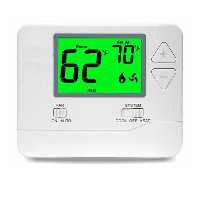 China Temperatura interna da casa da fiação do termostato da sala prendida da fornalha de dois fios à venda