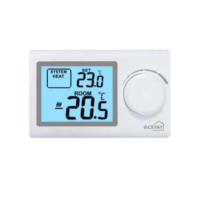 China White LCD Ocstat Digital Boiler Non - Programmable Thermostat With One Year Warranty for sale